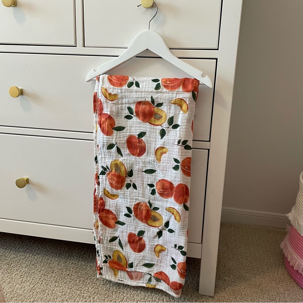Red Rover Fruit Cotton Blanket/Swaddle